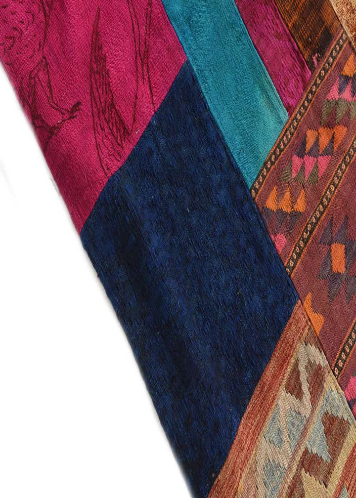 6' 8 x 10' Hand Woven Kilim Patchwork Wool Rug