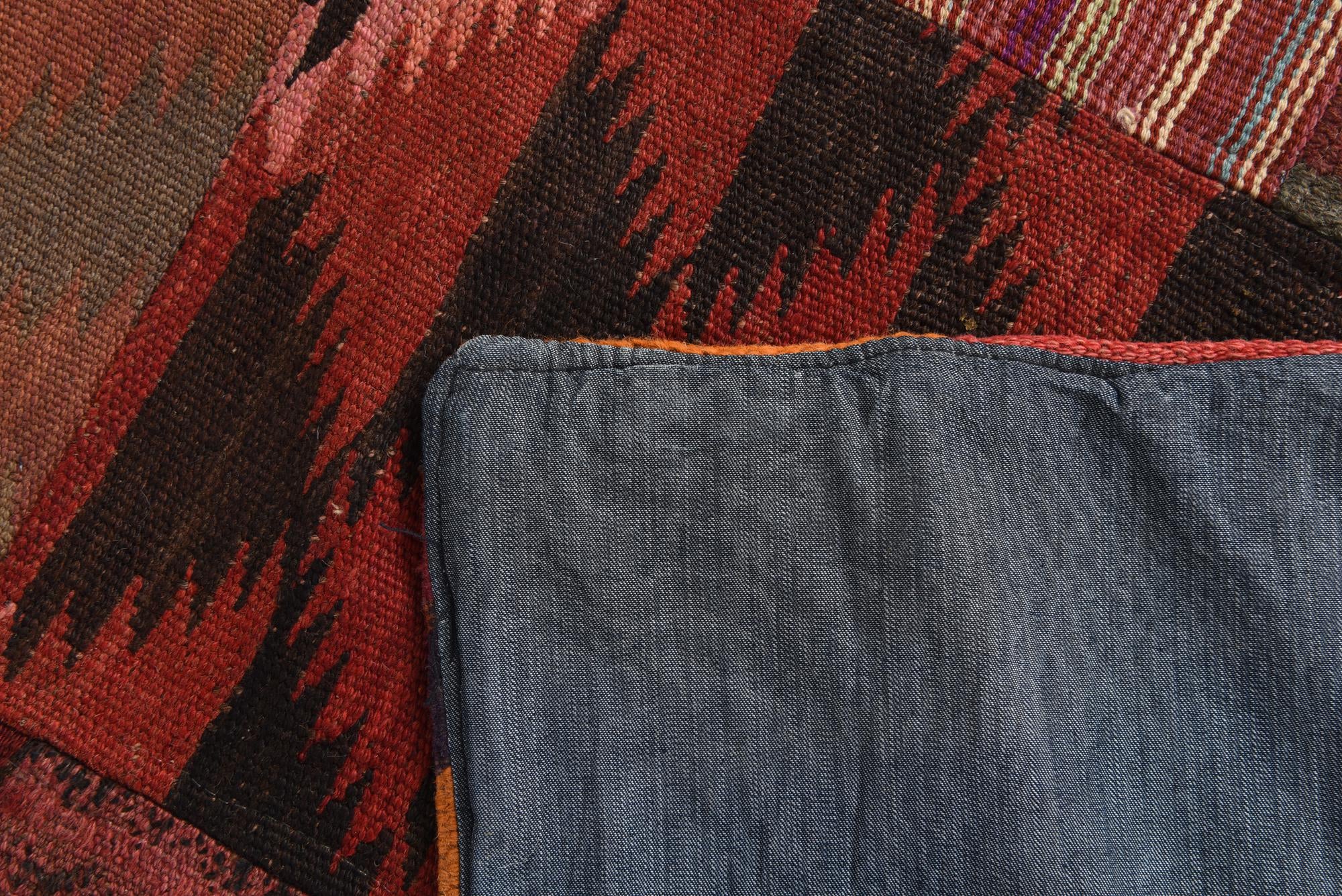 5' x 6' 8 Hand Woven Kilim Patchwork Wool Rug