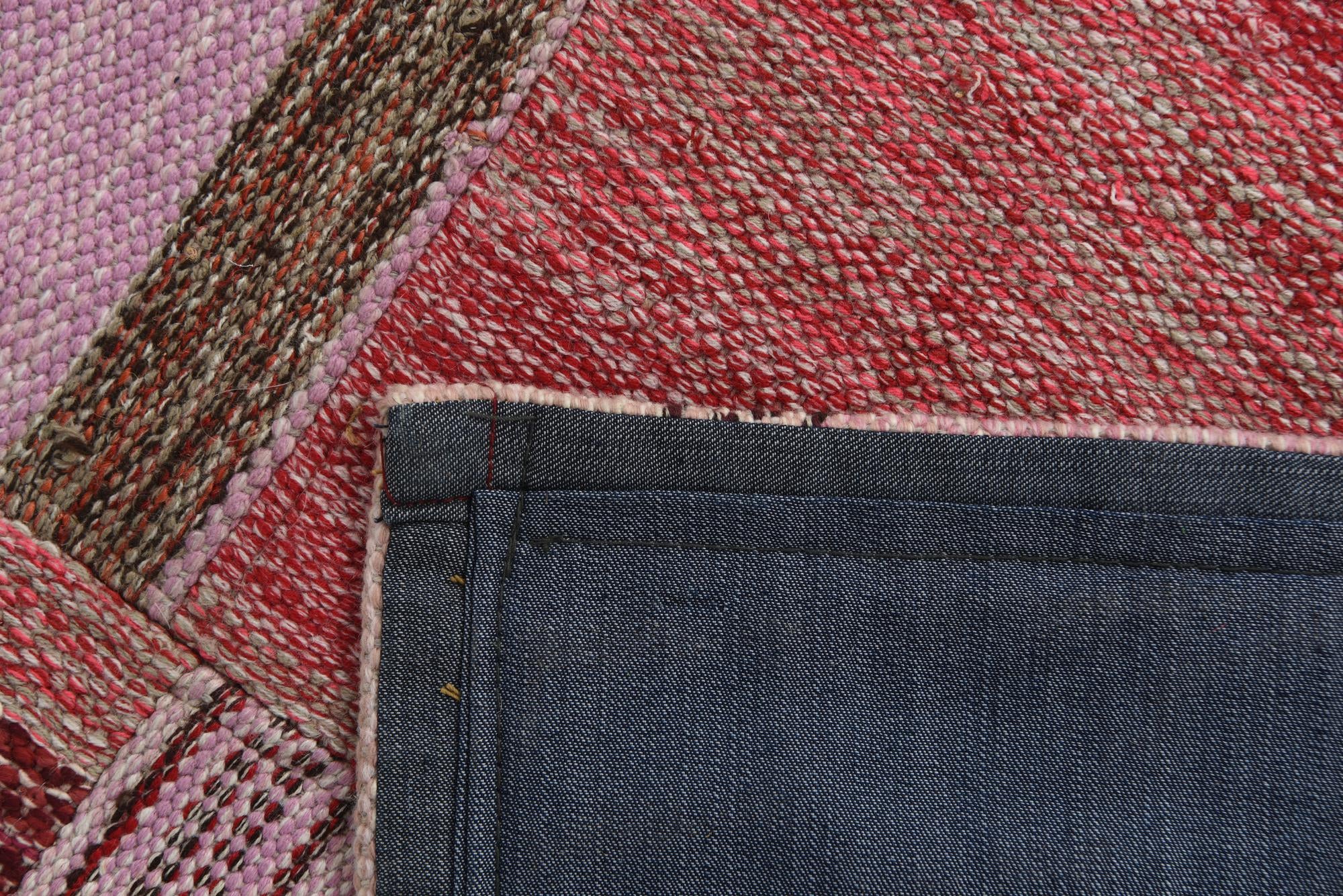 5' x 8' Hand Woven Kilim Patchwork Wool Rug