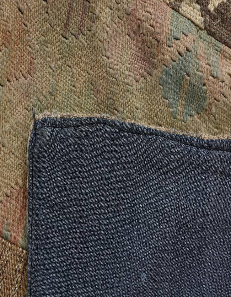 Detail image of 6' x 8' 3  Hand Woven Kilim Patchwork Wool Rug