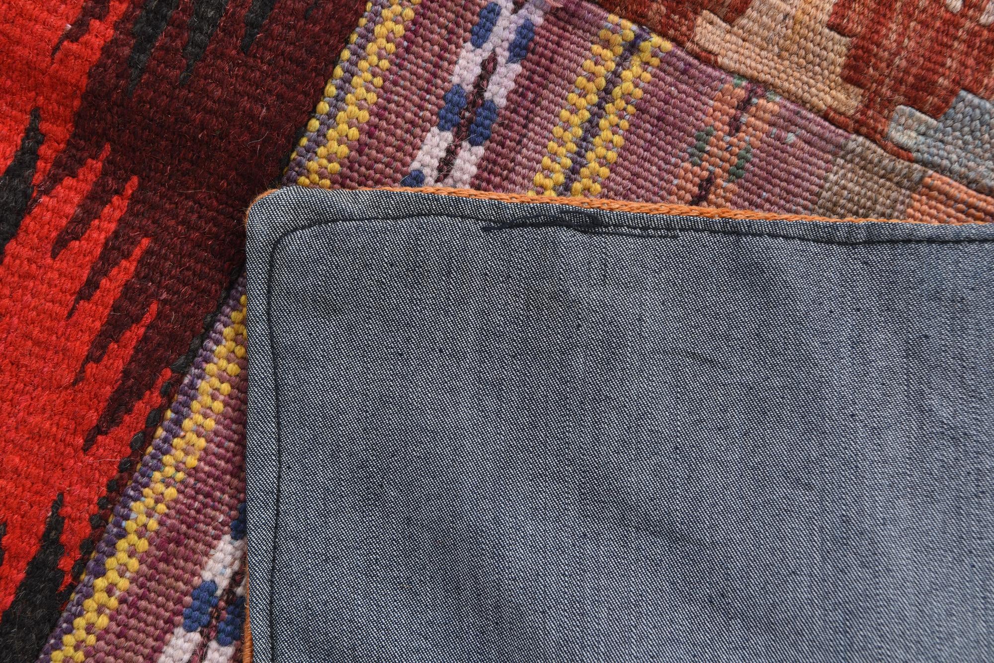 4' x 5' 8 Hand Woven Kilim Patchwork Wool Rug