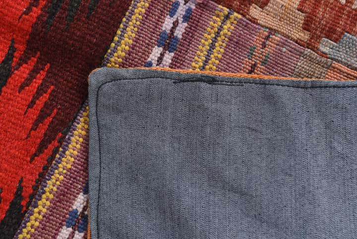 4' x 5' 8 Hand Woven Kilim Patchwork Wool Rug