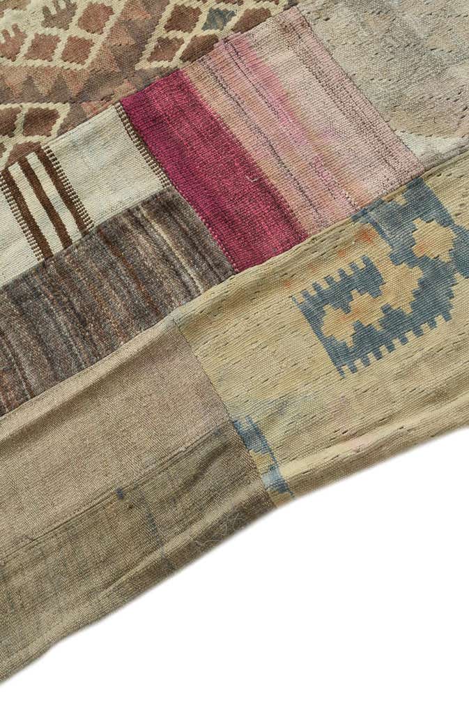 6' 5 x 9' Hand Woven Kilim Patchwork Wool Rug
