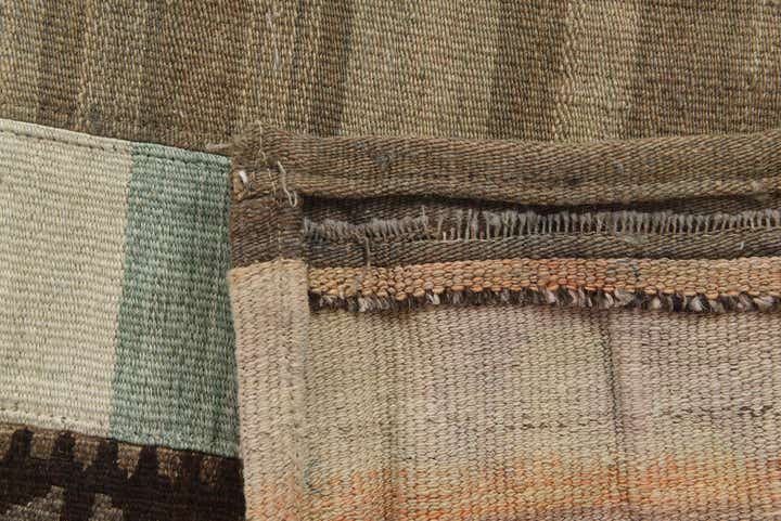 6' 5 x 9' Hand Woven Kilim Patchwork Wool Rug