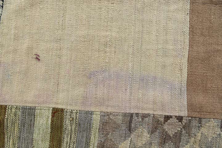 5' 4 x 9' 2 Hand Woven Kilim Patchwork Wool Rug