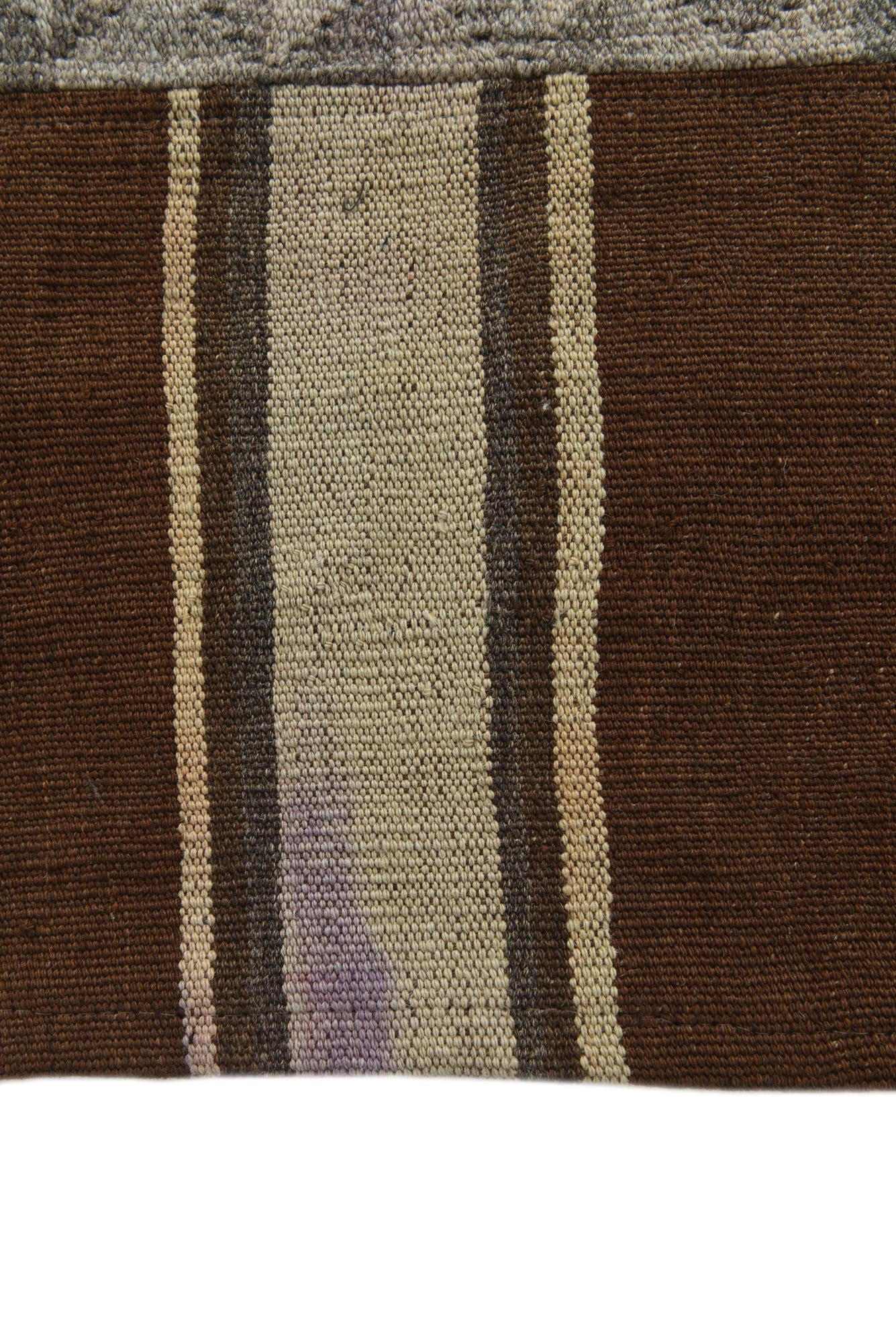 5' 4 x 9' 2 Hand Woven Kilim Patchwork Wool Rug
