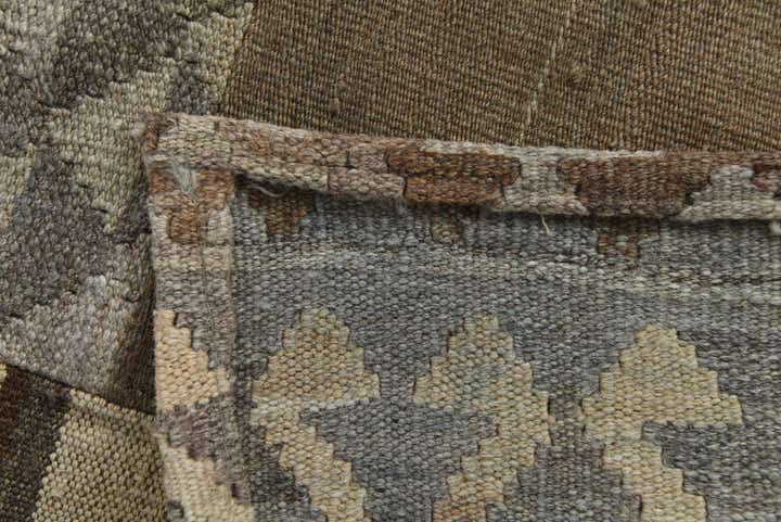 5' 4 x 9' 2 Hand Woven Kilim Patchwork Wool Rug