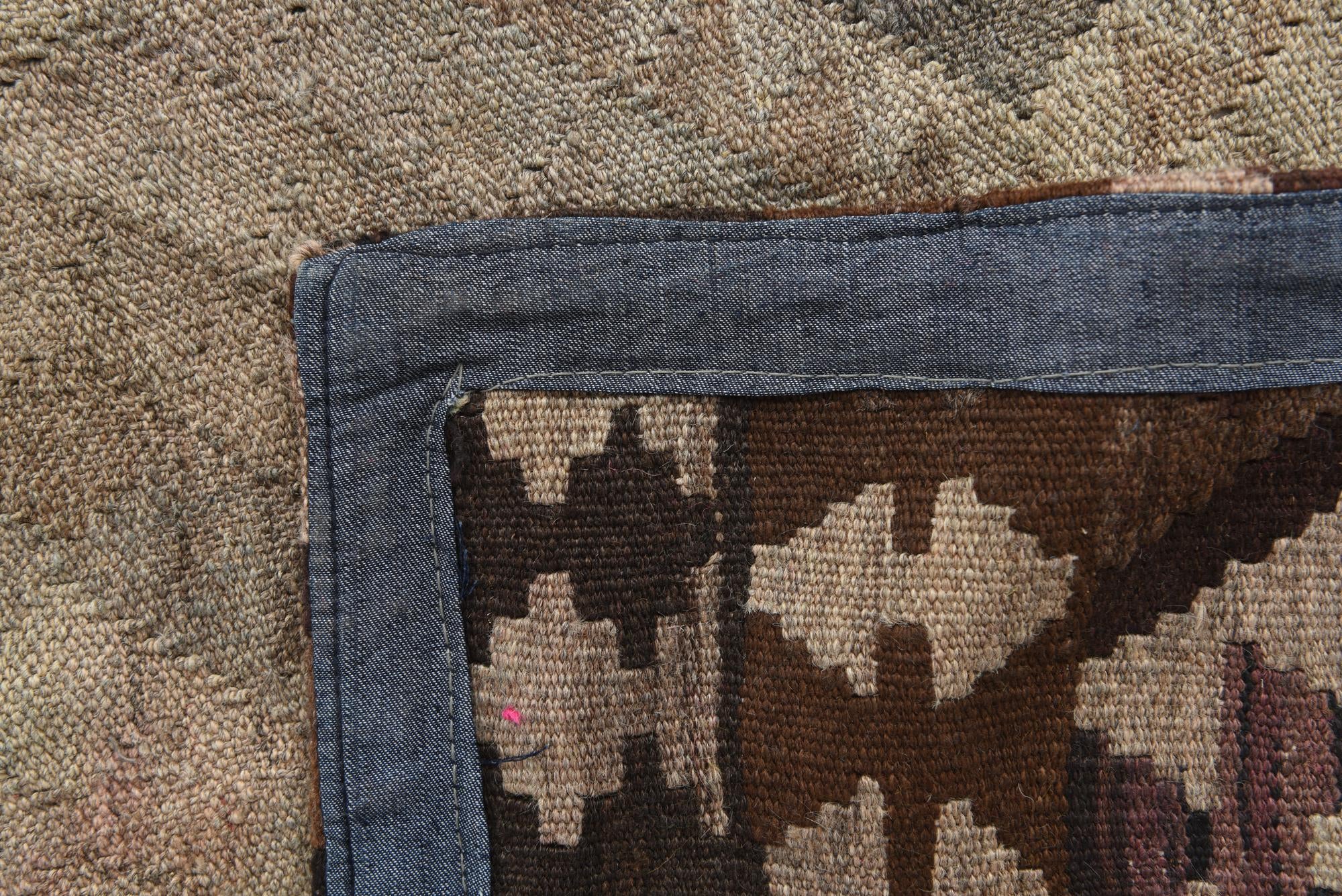 6' x 8' Hand Woven Kilim Patchwork Wool Rug
