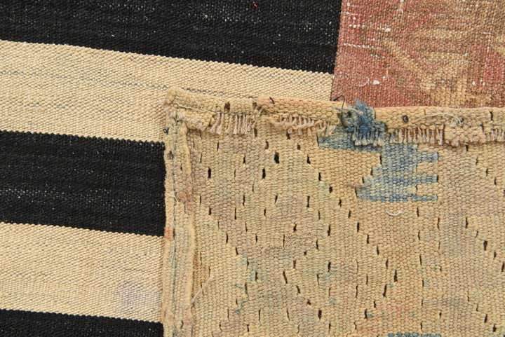 6' 5 x 9' 5 Hand Woven Kilim Patchwork Wool Rug
