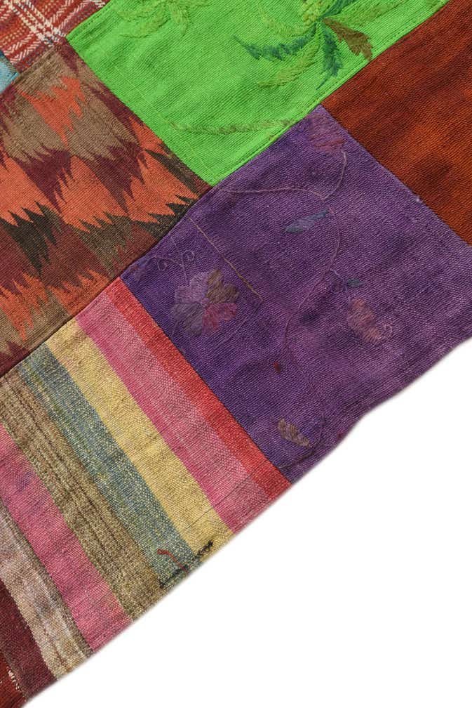6' 9 x 10' Hand Woven Kilim Patchwork Wool Rug