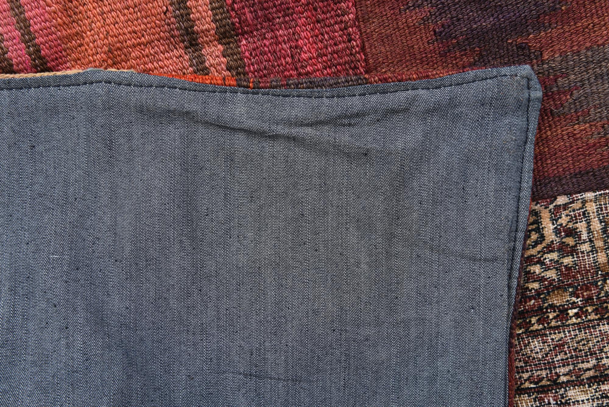 4' x 6' Hand Woven Kilim Patchwork Wool Rug