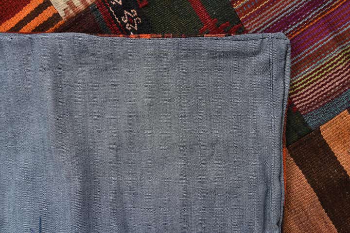5' 2 x 6' 10 Hand Woven Kilim Patchwork Wool Rug