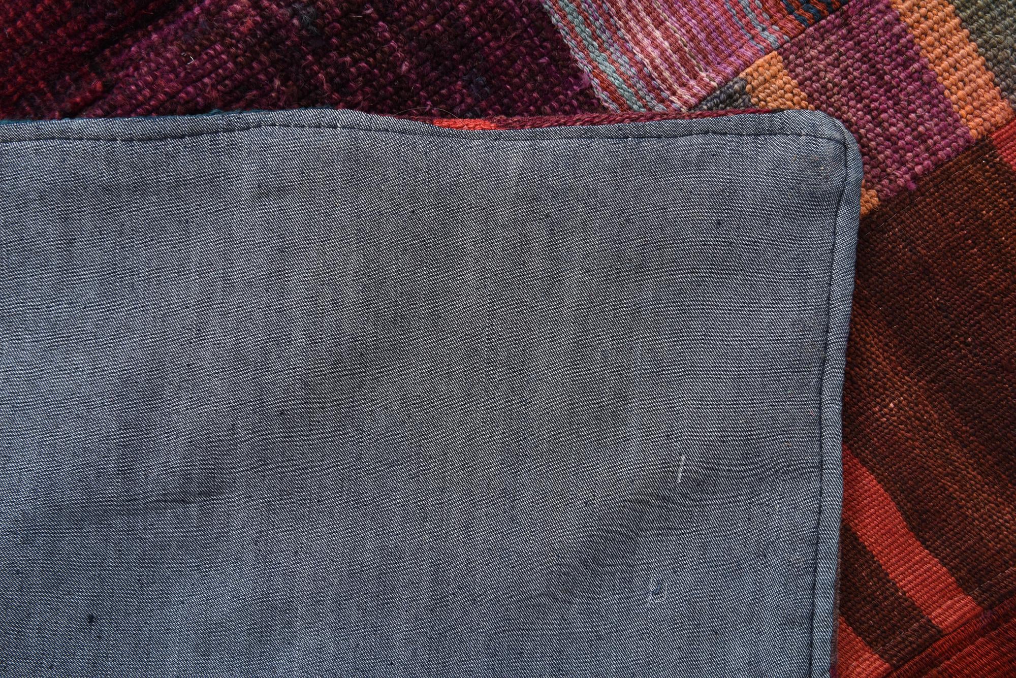 4' x 6' Hand Woven Kilim Patchwork Wool Rug