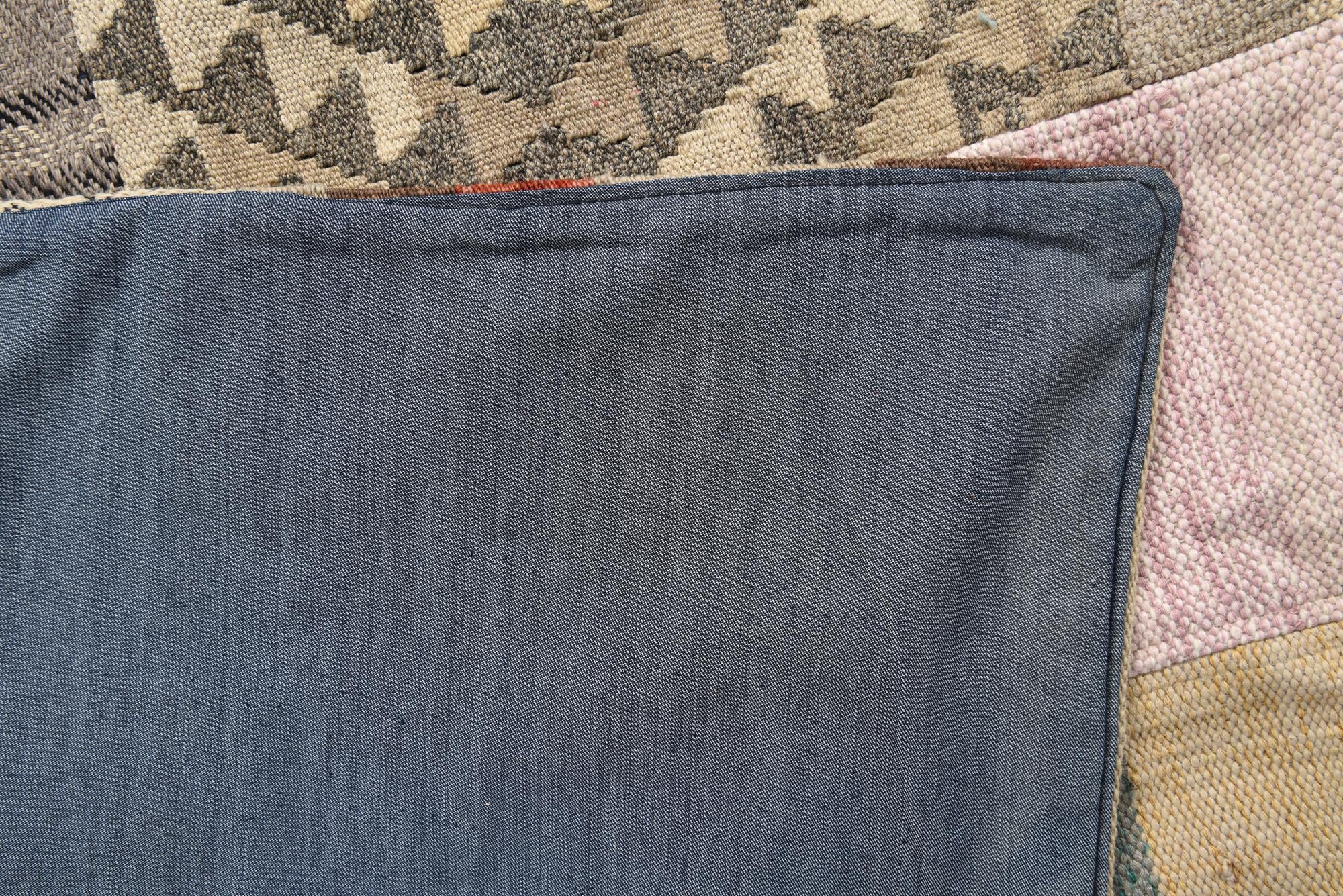 6' 5 x 10' Hand Woven Kilim Patchwork Wool Rug