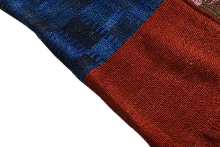 6' 9 x 10' Hand Woven Kilim Patchwork Wool Rug