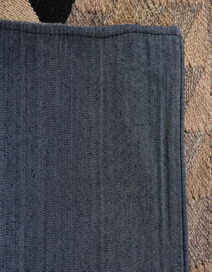 Detail image of 6' x 7' 9  Hand Woven Kilim Patchwork Wool Rug