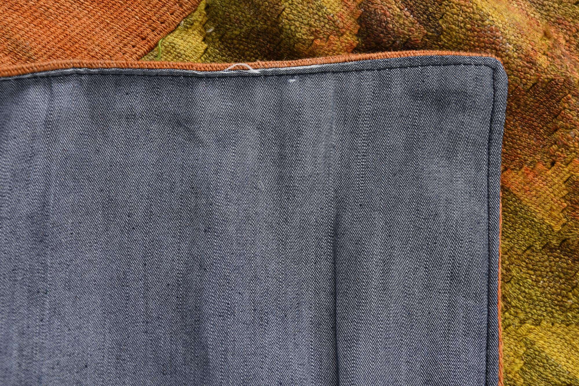 5' 5 x 8' 1 Hand Woven Kilim Patchwork Wool Rug