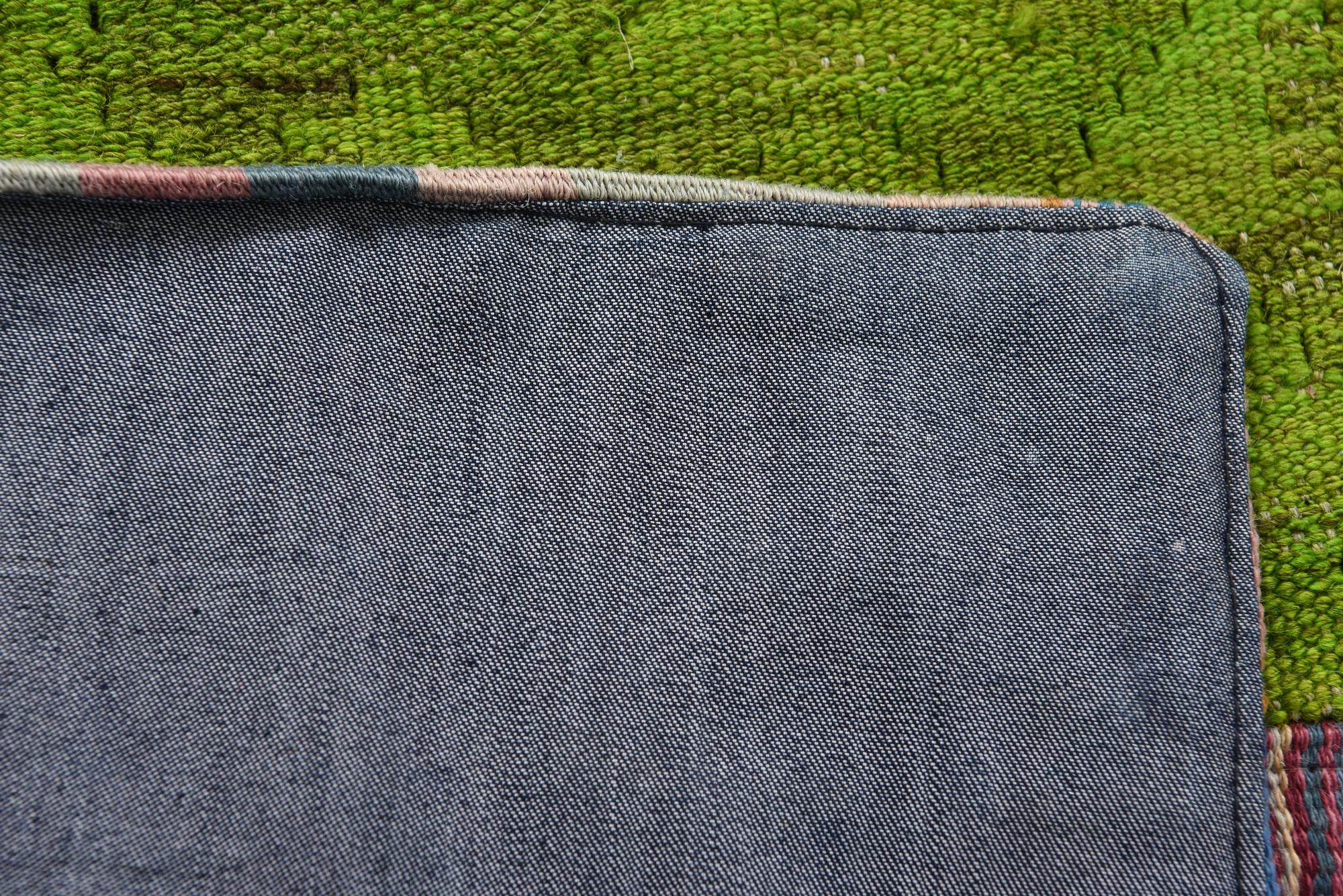 5' 4 x 8' 4 Hand Woven Kilim Patchwork Wool Rug