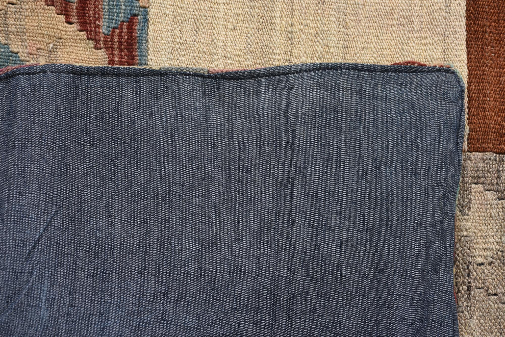 6' x 7' 7 Hand Woven Kilim Patchwork Wool Rug