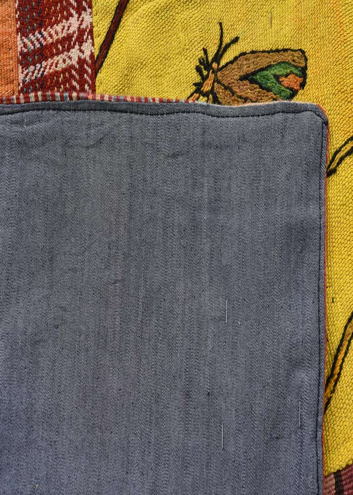 5' 5 x 8' Hand Woven Kilim Patchwork Wool Rug
