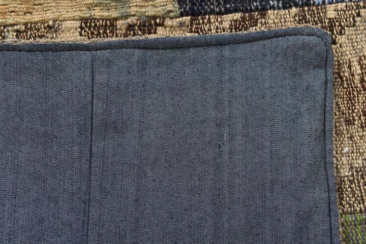 5' 4 x 8' Hand Woven Kilim Patchwork Wool Rug