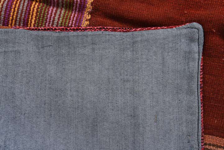 5' 1 x 6' 9 Hand Woven Kilim Patchwork Wool Rug