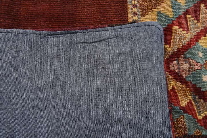 4' x 6' Hand Woven Kilim Patchwork Wool Rug