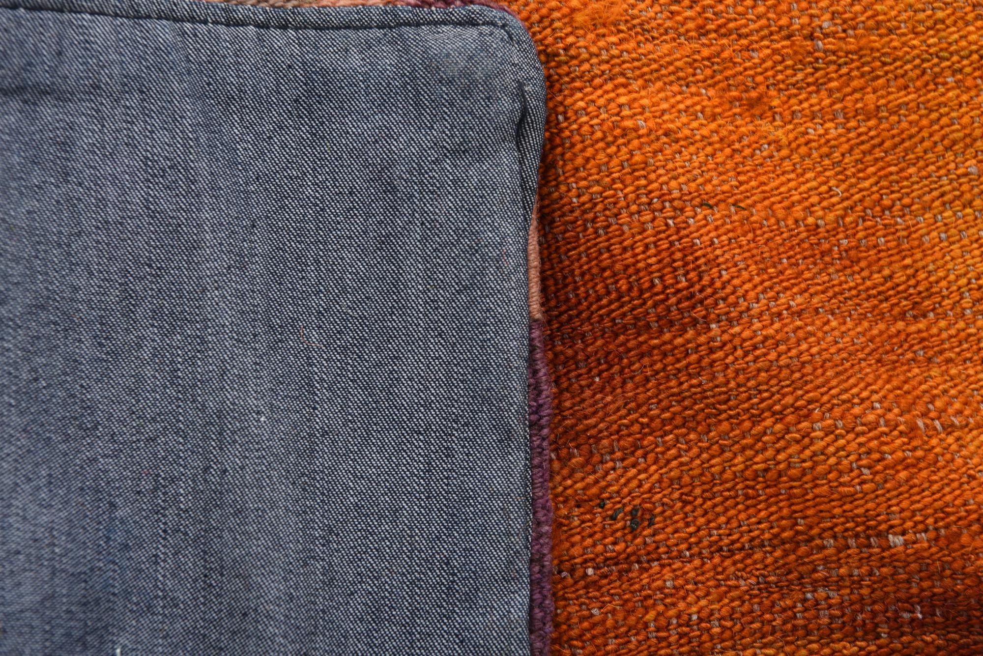 5' 7 x 8' Hand Woven Kilim Patchwork Wool Rug