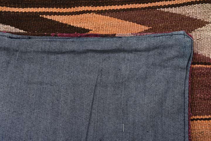 4' 9 x 6' 7 Hand Woven Kilim Patchwork Wool Rug