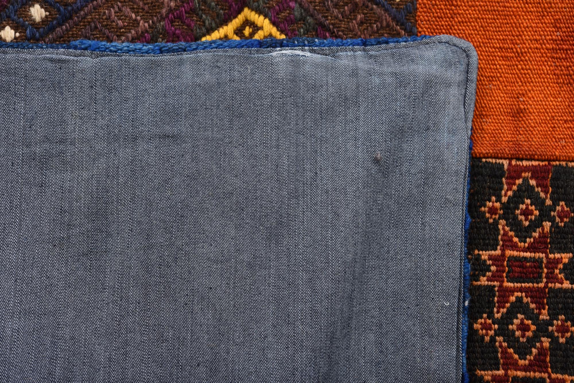 5' 6 x 7' 8 Hand Woven Kilim Patchwork Wool Rug