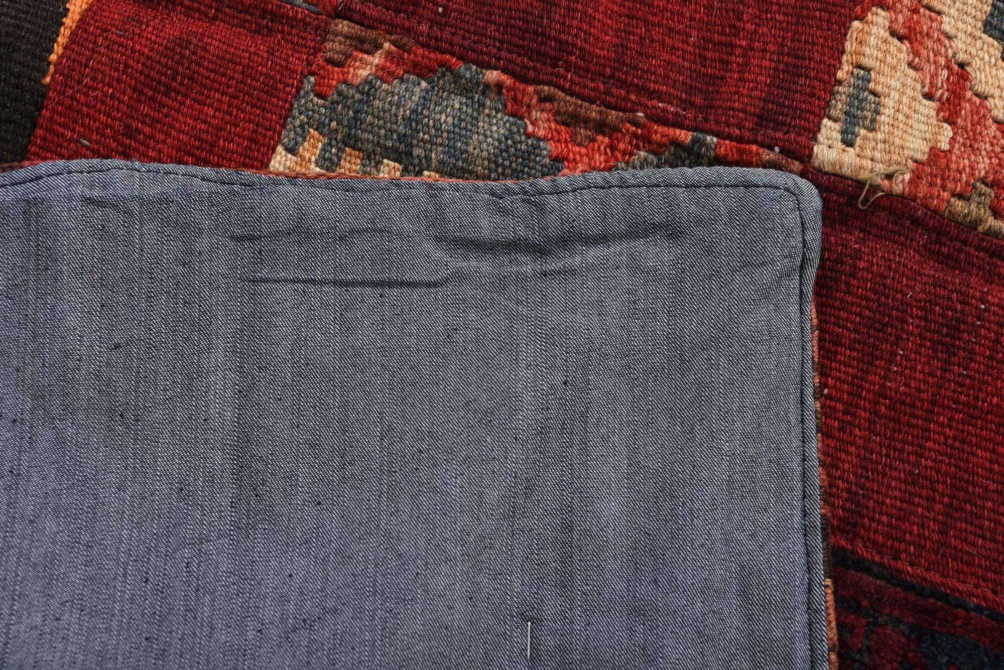 4' x 5' 9 Hand Woven Kilim Patchwork Wool Rug