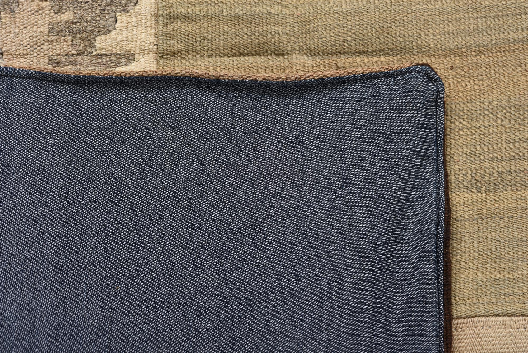 6' 5 x 9' 5 Hand Woven Kilim Patchwork Wool Rug