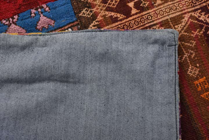 5' 7 x 8' Hand Woven Kilim Patchwork Wool Rug