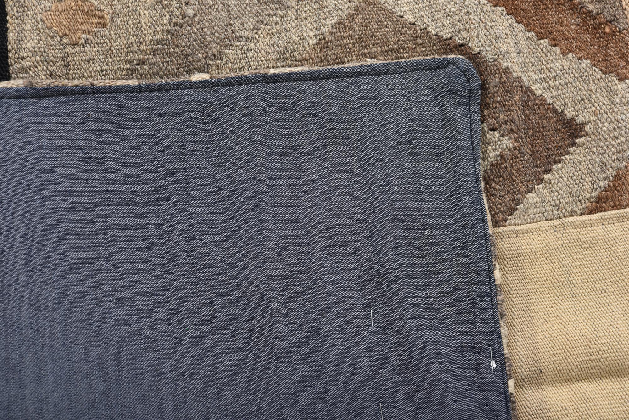 5' 5 x 7' 10 Hand Woven Kilim Patchwork Wool Rug