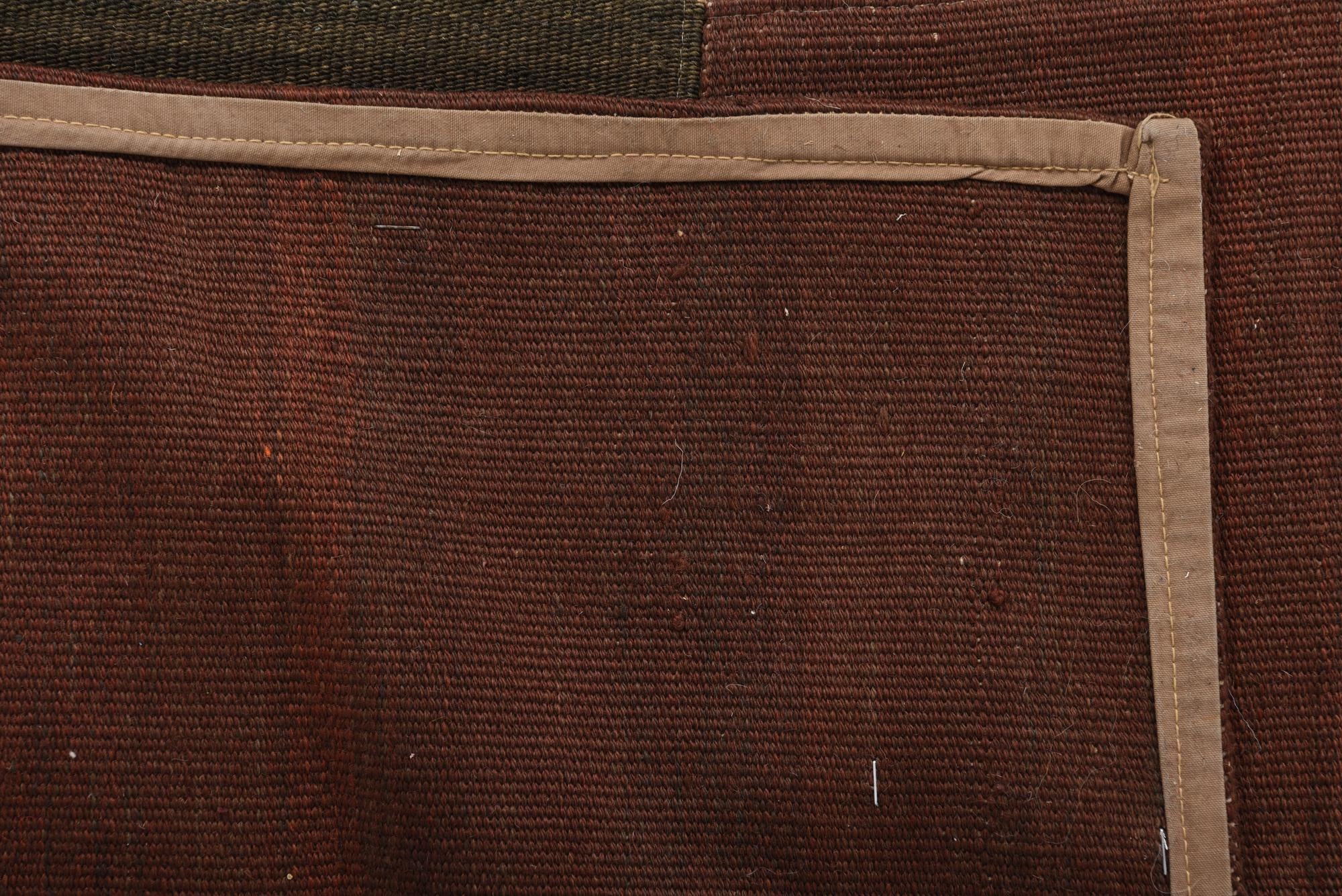 9' 2 x 13' 2 Hand Woven Kilim Patchwork Wool Rug