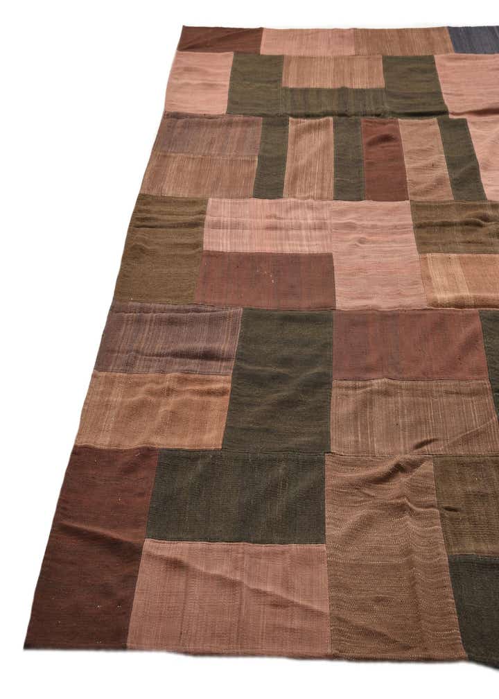 9' 2 x 13' 2 Hand Woven Kilim Patchwork Wool Rug