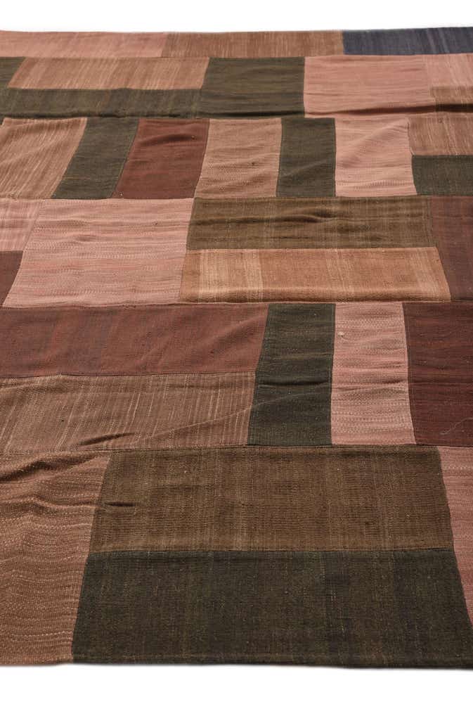 9' 2 x 13' 2 Hand Woven Kilim Patchwork Wool Rug