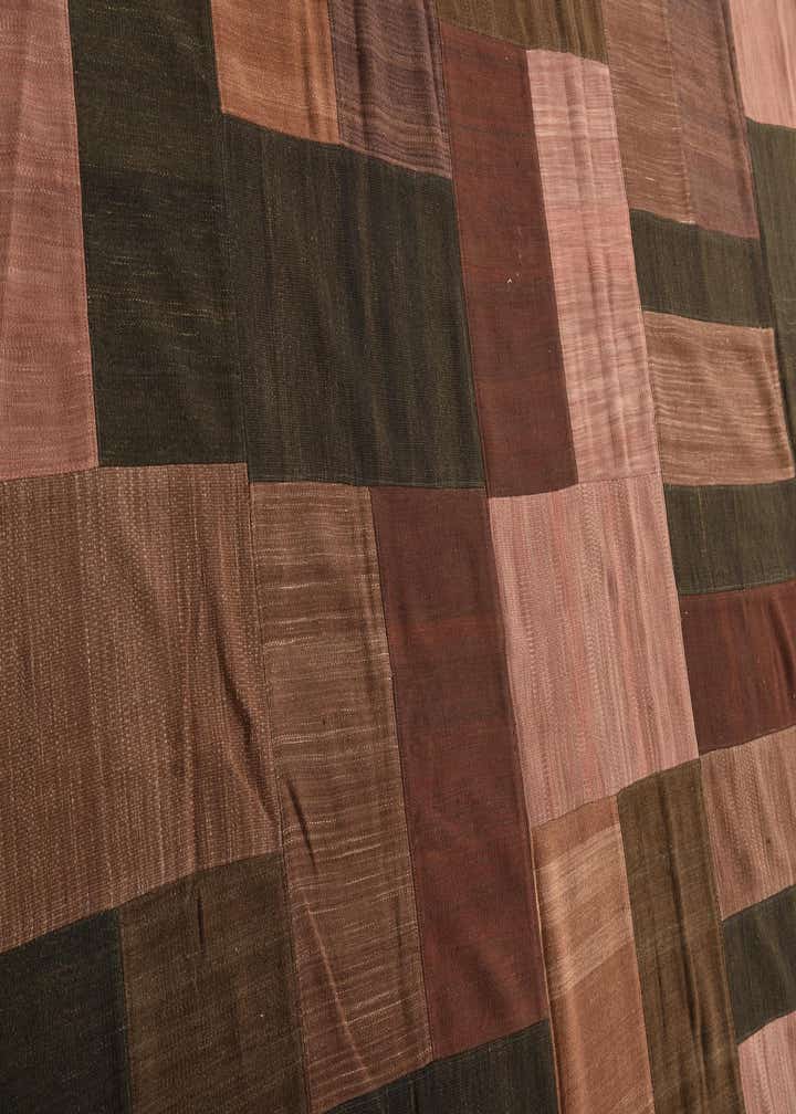 9' 2 x 13' 2 Hand Woven Kilim Patchwork Wool Rug