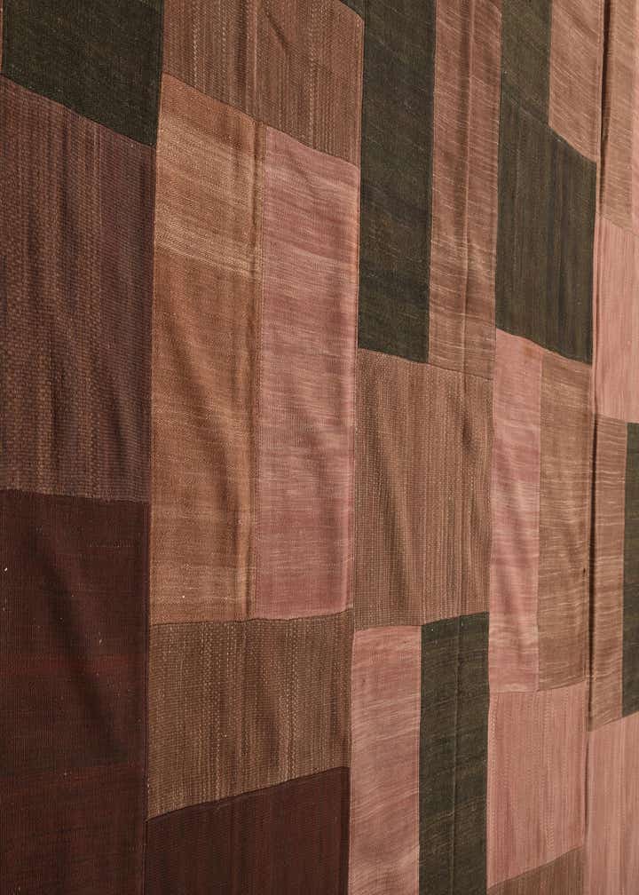 9' 2 x 13' 2 Hand Woven Kilim Patchwork Wool Rug
