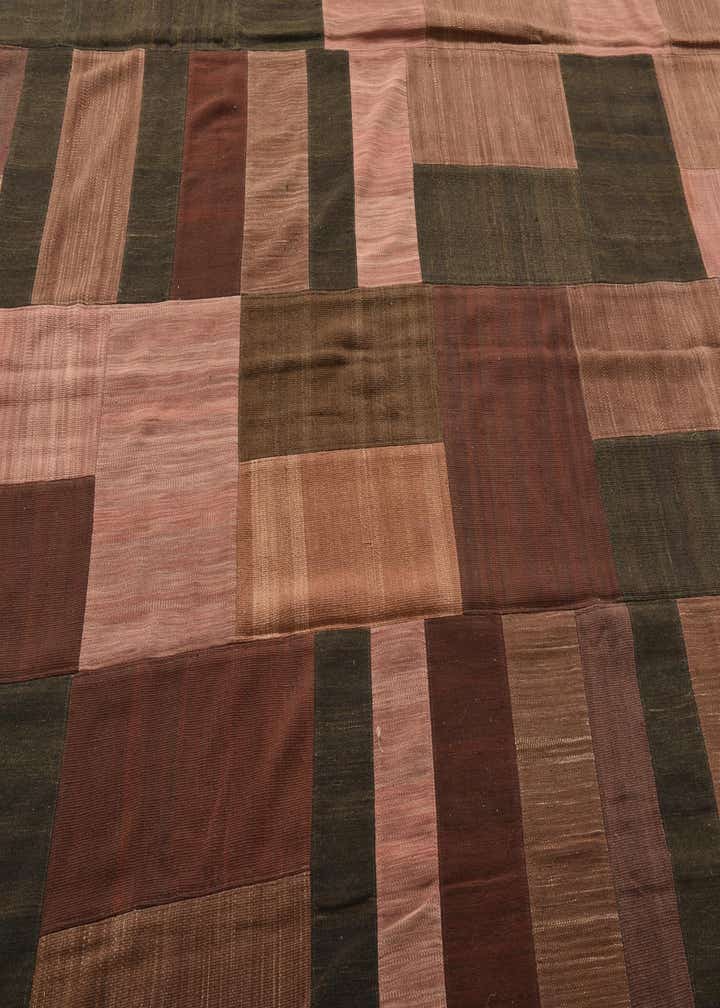 9' 2 x 13' 2 Hand Woven Kilim Patchwork Wool Rug