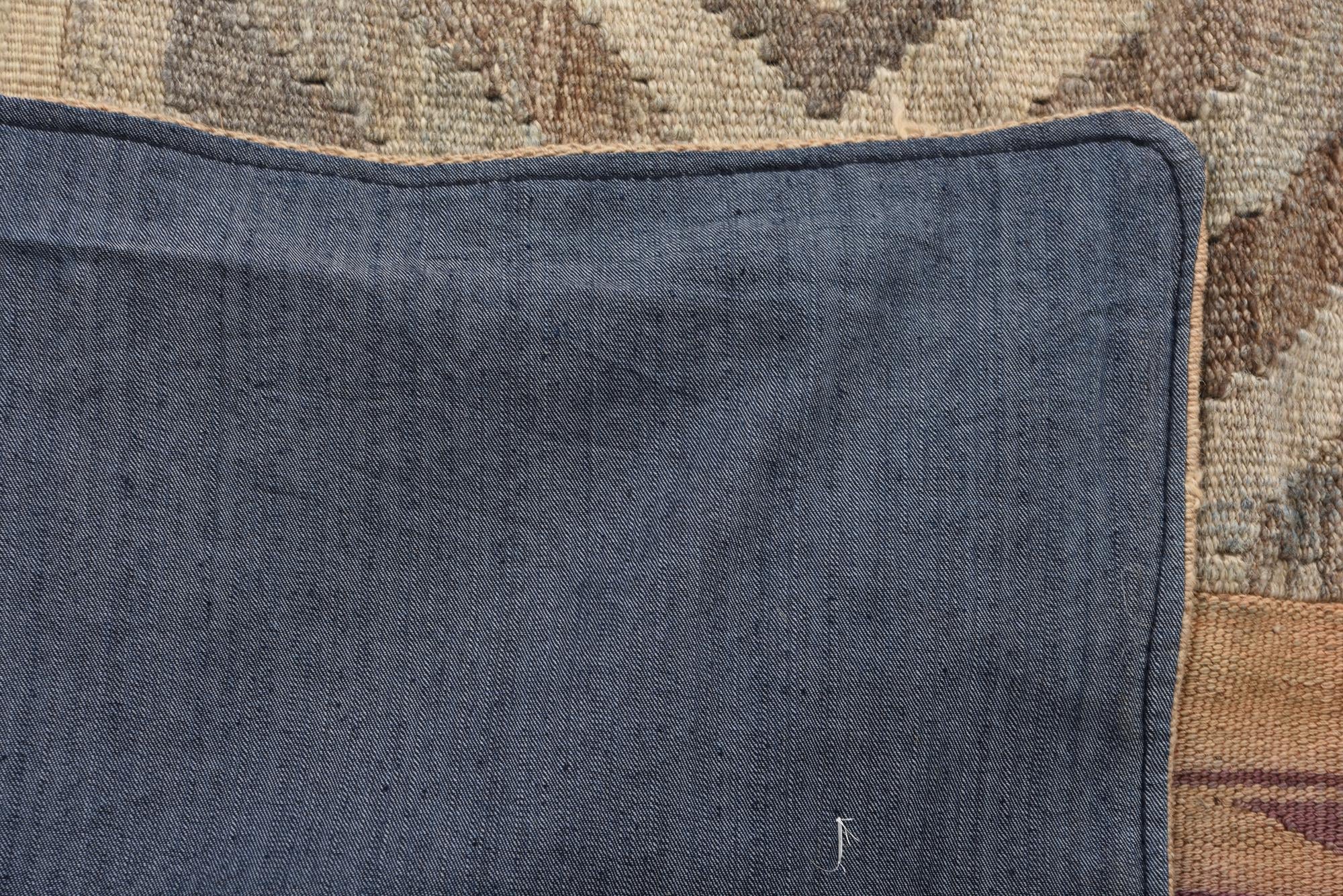 6' 8 x 9' 2 Hand Woven Kilim Patchwork Wool Rug