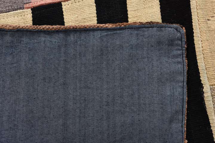 6' 8 x 9' 8 Hand Woven Kilim Patchwork Wool Rug