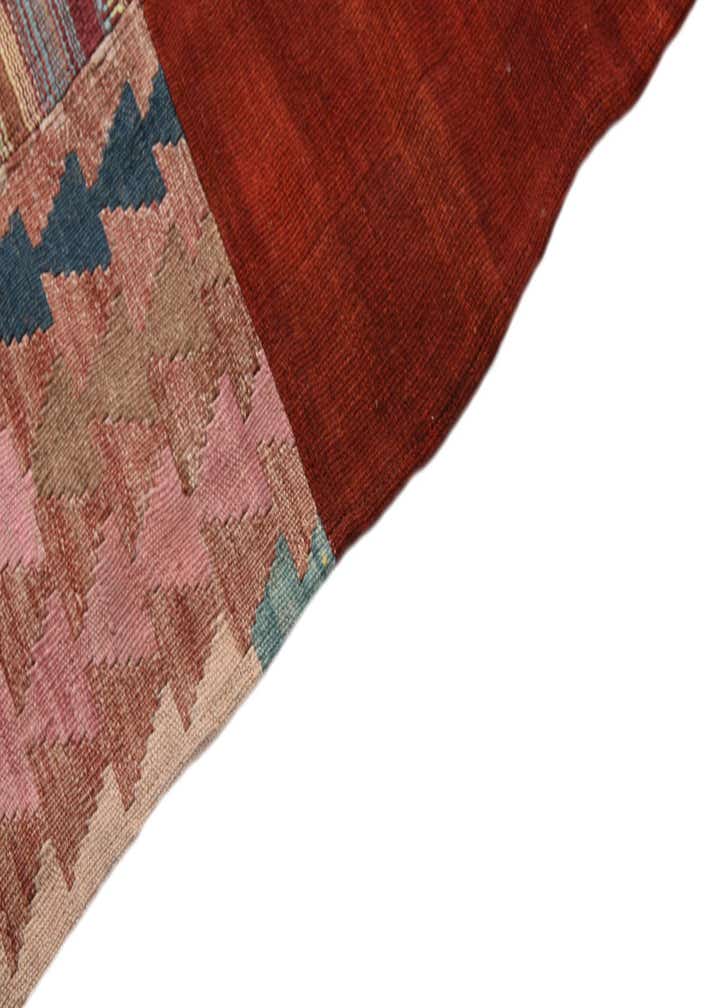 6' 7 x 9' 8 Hand Woven Kilim Patchwork Wool Rug