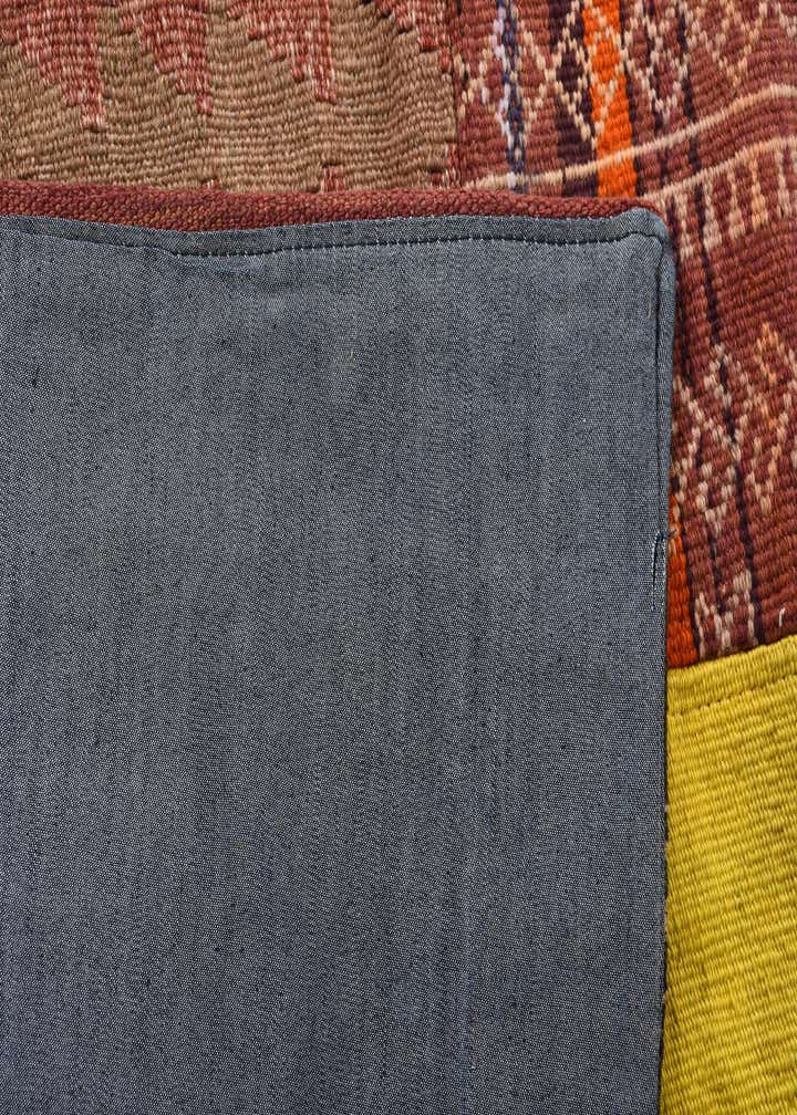 6' 7 x 9' 8 Hand Woven Kilim Patchwork Wool Rug