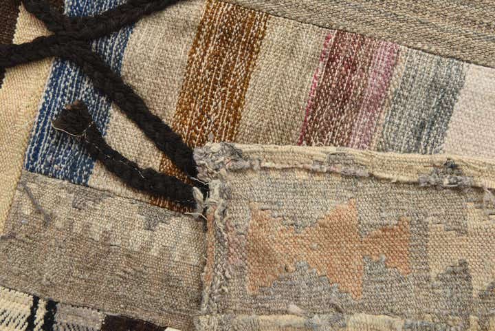 6' 6 x 9' 7 Hand Woven Kilim Patchwork Wool Rug