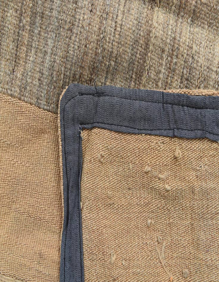 Detail image of 5' 4 x 8'  Hand Woven Kilim Patchwork Wool Rug