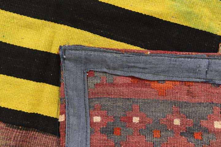 5' 6 x 7' 9 Hand Woven Kilim Patchwork Wool Rug