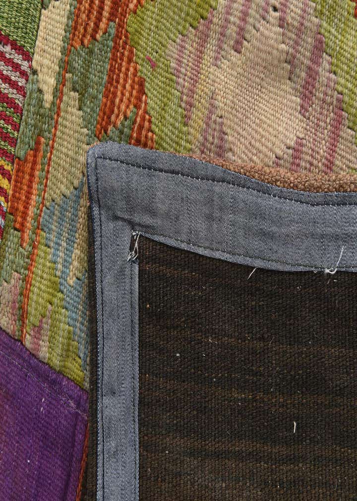 6' 6 x 9' 4 Hand Woven Kilim Patchwork Wool Rug