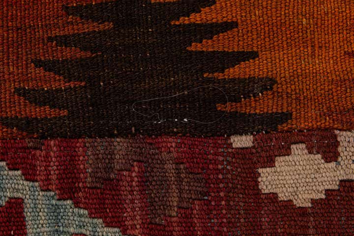 5' 10 x 8' 1 Hand Woven Kilim Patchwork Wool Rug