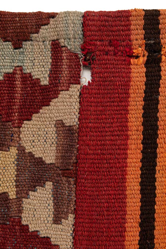 5' 10 x 8' 1 Hand Woven Kilim Patchwork Wool Rug